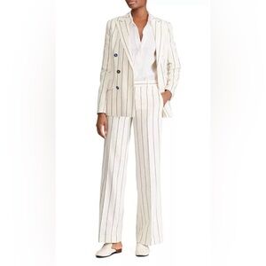 Lauren Ralph Lauren Striped Double-Breasted Blazer